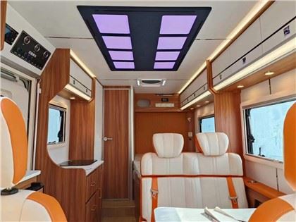 RV Luxury Leather ban chèz ak senti sekirite