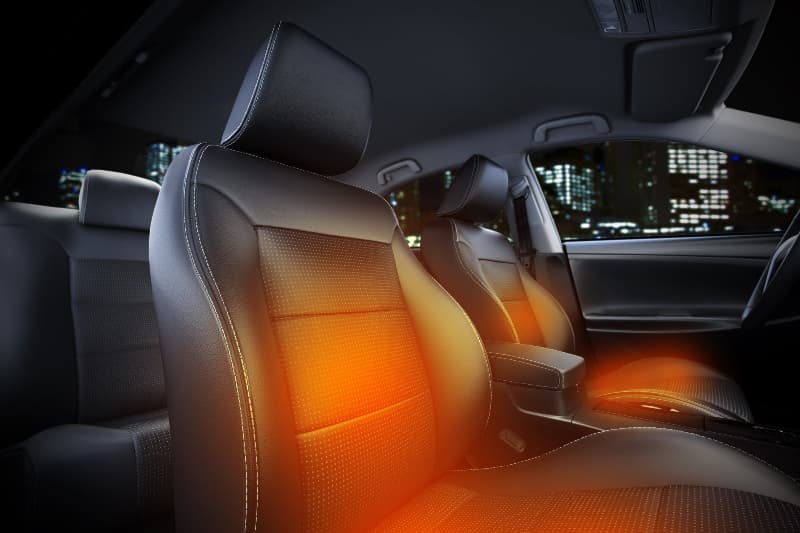 Effects of heating on leather seats and measures